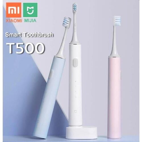XIAOMI MIJIA T500 Electric Toothbrush Smart Sonic Brush Ultrasonic Whitening Teeth vibrator Wireless Oral Hygiene Cleaner