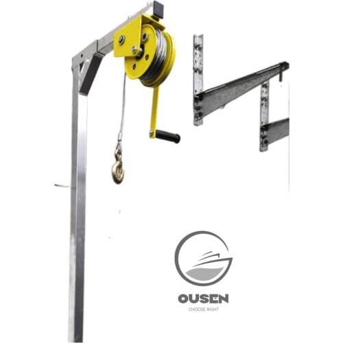 10M/20M Galvanized Outside Outside Installation Lifting Tool, Crane, Folding, Self-locking Manual Winch Assembly Air Conditioner