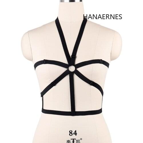 HANAERNES Sexy Costumes Garter Belt Women Punk Clothes Harajuku Party Favor Punk Clothes Women Polyester Harness Corset