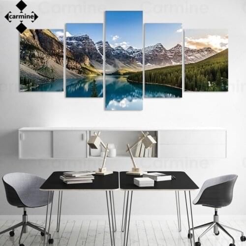 Hd Scenery Pictures Mountain Canyon Landscape Wall Art Canvas Painting Modern Print Poster for Living Room Decoration Frameless