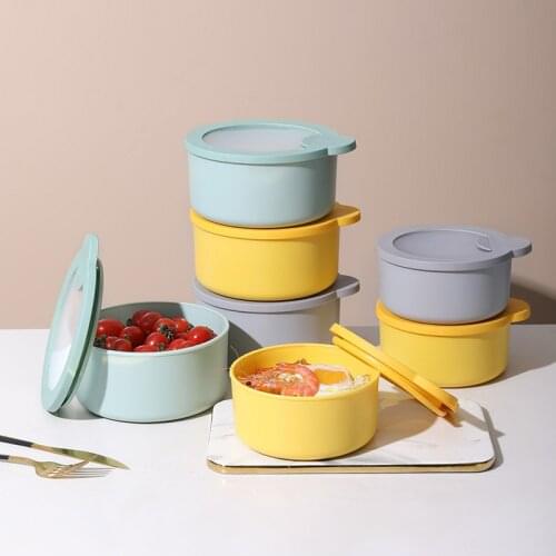 1000ML Office Workers Fresh-keeping Box, Microwave Heating, Heat Preservation Lunch Box Sealed Bowl Compartmentalized Type Hot