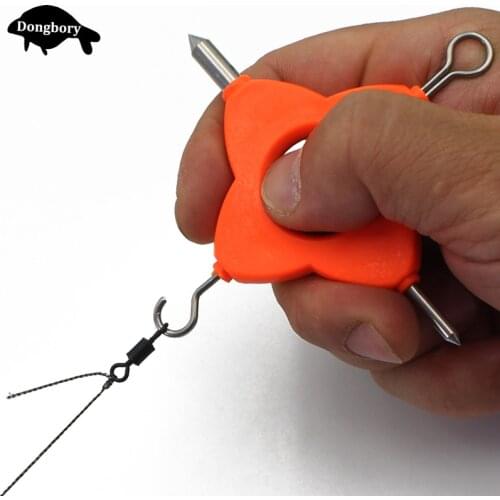4 in 1 Multi Puller Tool Carp Fishing Line Knotting Knotless Knot Tool for Carp Rig D Rig Making Accessories Fishing Tackle Toos