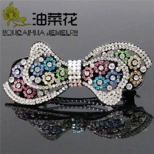Fashion Style Jewelry Shiny Crystal Rhinestone Cute Butterfly Hair Clip Party Gifts Girls Wedding Hairpin Hair Accessories