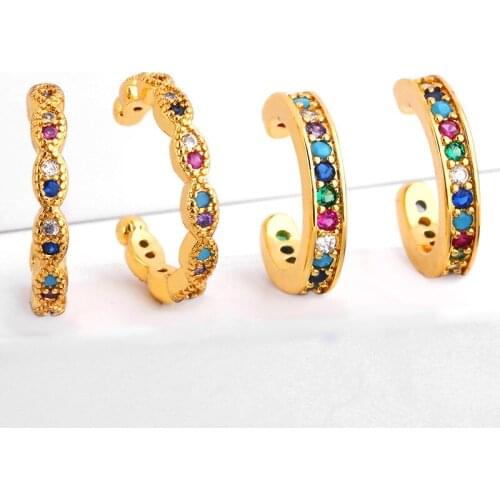 Fashion Simple 1 Pair Letter C Type Geometric Earrings Personality Charms Womens Jewelry Pop PartyFor Wedding Birthday Gifts