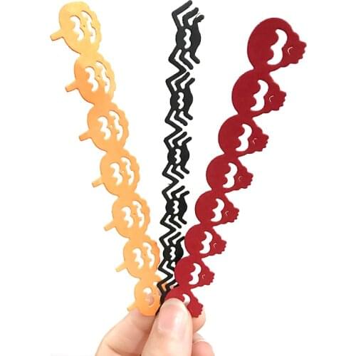 New 3pcs Halloween Spider Pumpkin Skull Metal Cutting Dies Mould Scrapbook Decoration Embossed Photo Album Card Making DIY