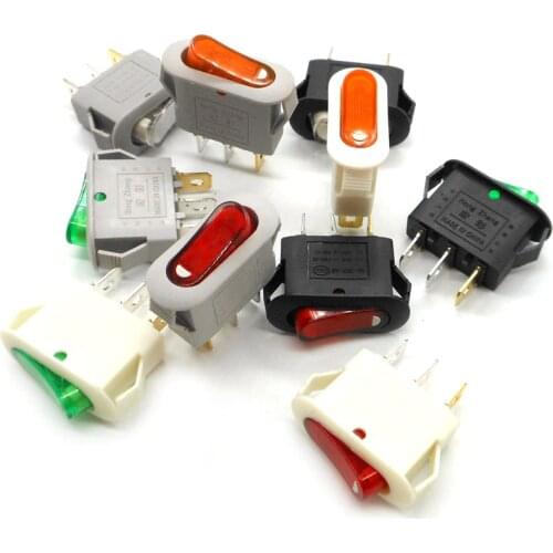 Silver Contact KCD3 with Light 3 Feet ON-OFF Electric Pot Switch Multifunctional Electric Cooker Multi Pot Rocker Switches 16A