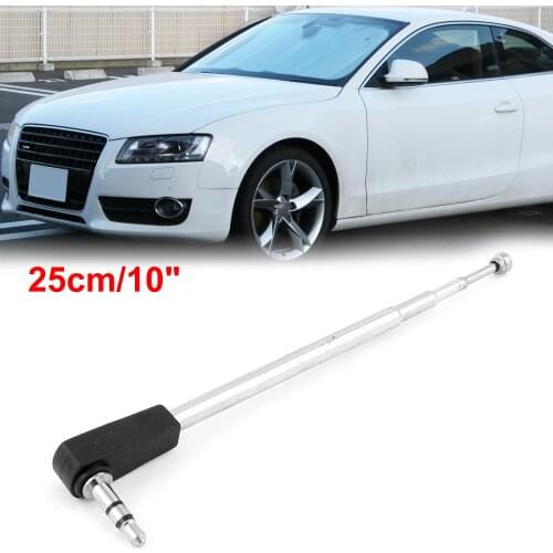 UXCELL 25Cm 4 Sections 3.5Mm Audio Jack Fm Radio Tv Telescopic Antenna