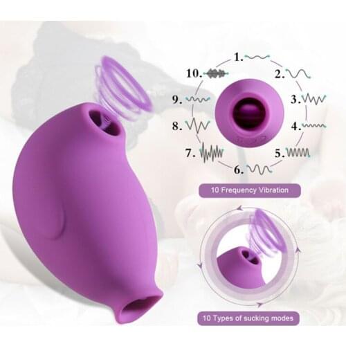 Sucking Vibrator For Women Clitoris Sucker Suction Tongue G Spot Vibrator Female Clitoris Stimulator Sex Licking Toys For Adults