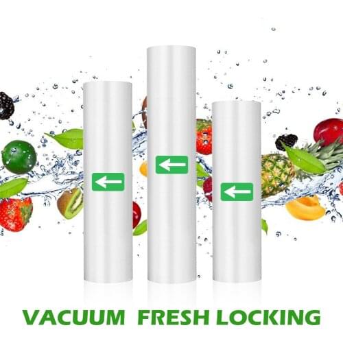 1/2/3pcs Storage Saver bags Fresh Long rolls/Lot Sealer Film Vacuum Bag for home Kitchen container packer Keeping Food packaging