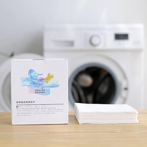 24Pcs Anti Dyeing Color Grabber Absorption Sheet Laundry Papers Color Catcher Grabber Cloth Laundry Clothing Washing Tool