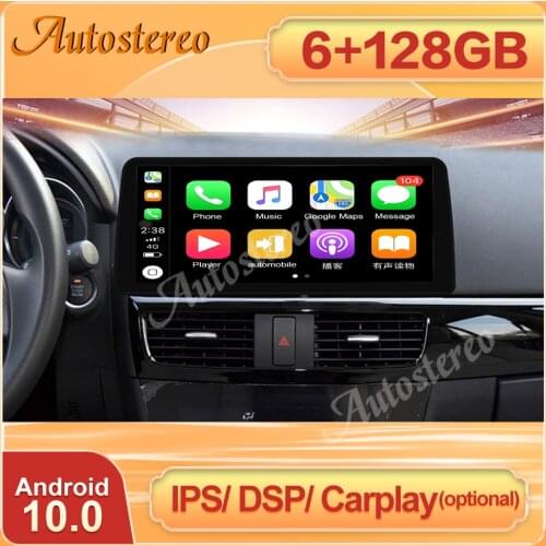 Android 10 For Mazda CX-5 2013-2016 Car Stereo 6+128 Carplay GPS Navigation Multimedia DSP Player Headunit Auto Radio IPS Screen