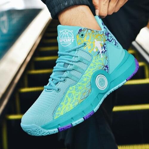 Boys Basketball Shoes High Quality Top Soft Non-slip Kids Sneakers Thick Sole Children Sport Shoes Outdoor Boy Trainer Basket