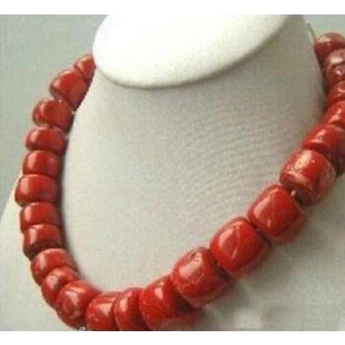 Bijoux collier de perles vente chaude! Nouveau collier de corail rouge naturel grandes perles livraison gratuite