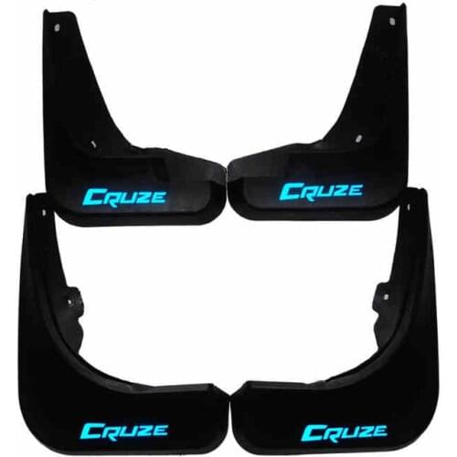 Angelguoguo For Chevrolet Cruze sedan Mud Flaps Splash Guard- Soft material Mudguards/ fender with neutral engineering plastics