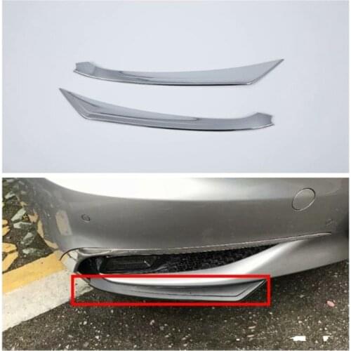 For Acura TLX 2018 Car Front Fog light Bumper lip Trim Cover ABS Car Styling Moldings Decoration Auto Accessories