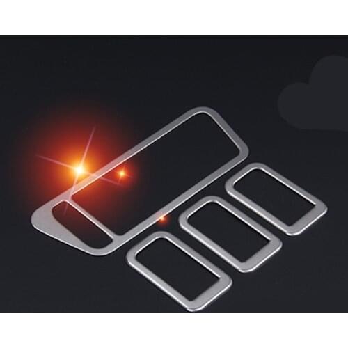 For Volkswage Golf 7 Golf7 MK7 2014 2015 Stainless Steel Car Inside Inner Door Window Glass Switch Panel Cover Frame molding