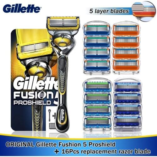 Gillette fusion 5 Original Proshield Razors safety razor For man Shaver High quality Handle Holder With Replacement Blades