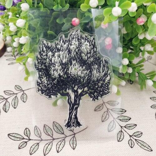 Hot sale tree Transparent Clear Stamps / Silicone Seals Roller Stamp for DIY scrapbooking photo album/Card Making