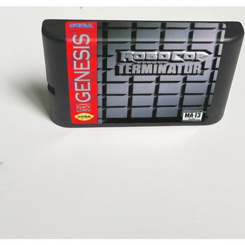 Robocop Versus the Terminator - 16 Bit MD Game Card for Sega Megadrive Genesis Video Game Console Cartridge