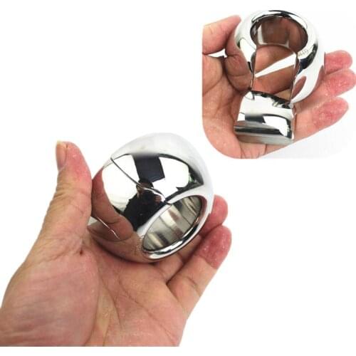 Stainless Steel Cone Locking Ring Scrotal Pendant Stretching Testicular Stretcher Scrotum Locking Ring Penis Cock Toy BB2-2-156
