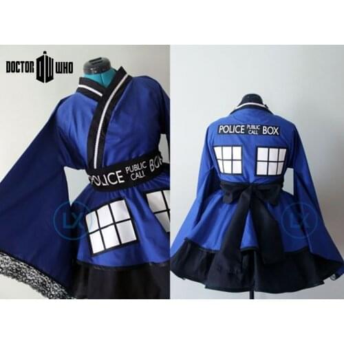 Anime Film Doctor Who Cosplay Costume Kimono Dress Full Sets Custom Made Female Halloween Gift