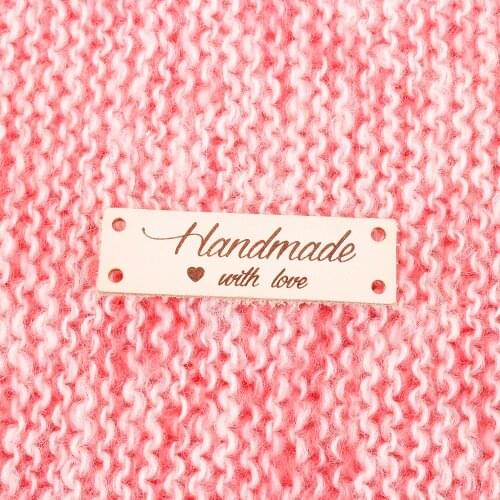 Leather Tags, personalized tags, knit labels, Custom Name, Handmade,Text & Symbol, Personalized Name (PB1600)