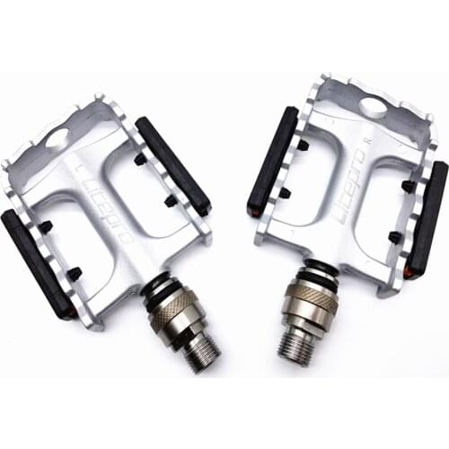 Litepro For Brompton Folding Bike 3 Sealed Bearing Pedal Titanium Alloy Axle Bicycle Quick Release 412 Steel Axis Pedals