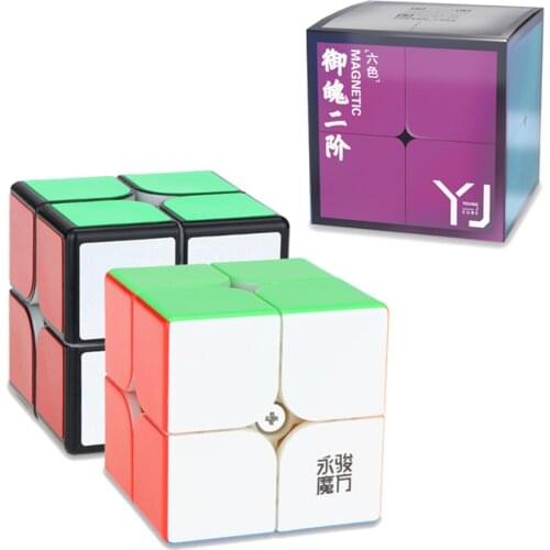 YongJun YuPo 2 M 2x2x2 Magnetic Magic Cube Speed Puzzle Professional Educational New Product 2x2 Magnetic Student Cubo Magico
