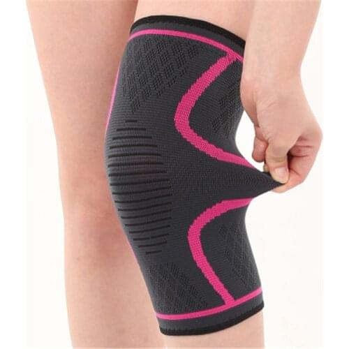 Fitness Running Cycling Knee Support Braces High Elastic Nylon Sport Compression Basketball Knee Pad Sleeve for Men Plus Size XL