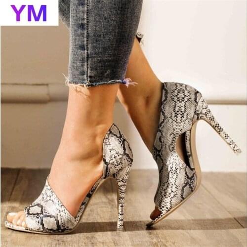 New Women Sandal High Heels Gladiator Sandals Summer Round Toe Ladies Party Pumps Shoes Sandalia Feminina Big Size Zapato Mujer