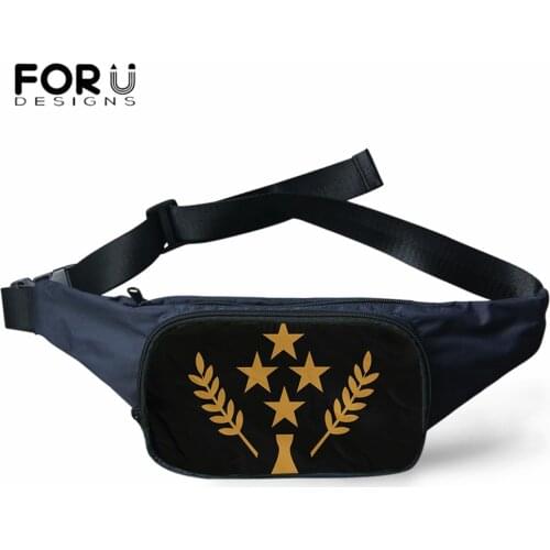 FORUDESIGNS Tribal Polynesian Kosrae Pattern Waist Bag New Casual Fanny Pack Wallet Pouch Belt Portable Female Waist Pouch Bags