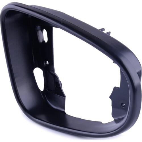Right Rearview Wing Mirror Glass Frame Holder Bracket Support Surround Mount Plastic Black Fit for VW Golf MK6 Touran 6R0857602A