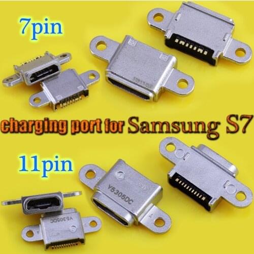 Micro USB jack 7pin 11pin micro Dock Jack socket Connector Charging Port for Samsung Galaxy S7 edge G9350 G9300 G9308 930F 930A