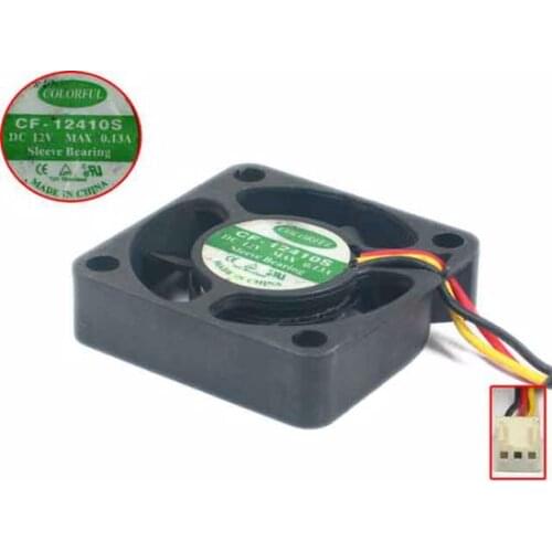 COLORFUL CF-12410S Server Cooling Fan DC 12V 0.13A 40x40x10mm 3-wire