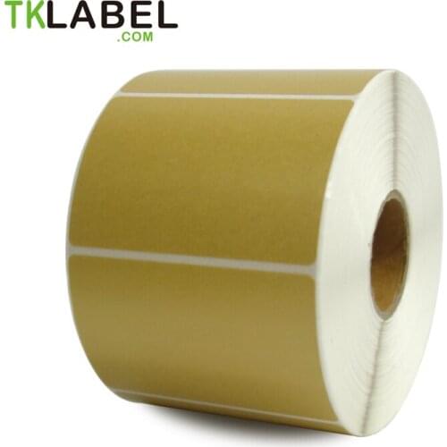 60 mm x 40 mm, roll of 800 labels, gold color direct thermal barcode label rolls for label printer 2 roll/lot