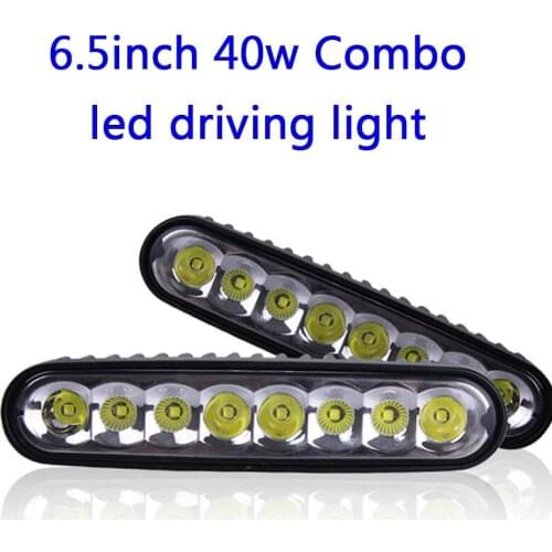 2pcs 40W DRL LED Work Light Bar Combo 7 Inch LED Offroad Car ATV 4WD Motorcycle Boat Driving Headlight Working Bar Off Road Bulb