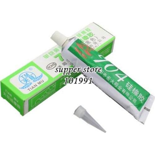 10pcs/lot 704 fixed high temperature resistant silicone rubber insulated sealing glue 704 waterproof silicone thermal conductive