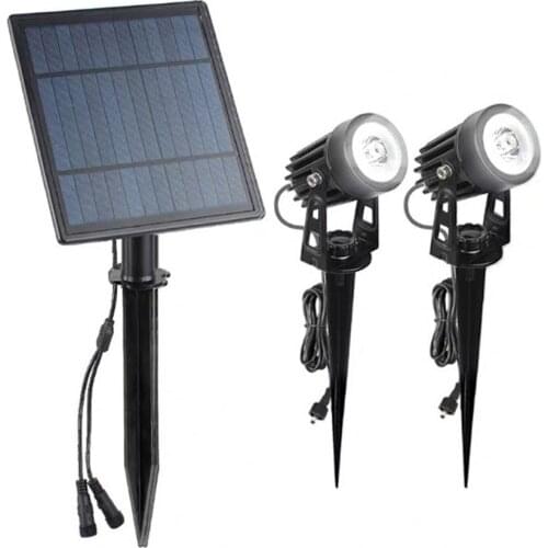Thrisdar 2 IN 1 Outdoor Garden Solar Lawn Lamp Waterproof Solar Spotlight for Yard Patio Porch Driveway Solar Tree light