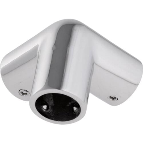 Heavy Duty Stainless Steel Boat Hand Rail Fitting 1" 25mm 3 Way Corner Elbow