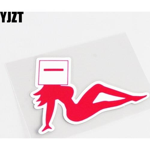 YJZT 8.5CM*6CM Cartoon Fun Car Sticker Decal PVC Motorcycle Car-styling 13-0416