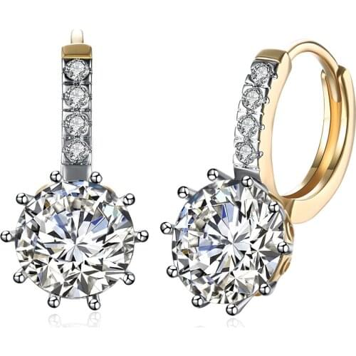 New Arrival Gold Color Earrings for Women Wholesale Classic jewelry Boucles doreilles New Design