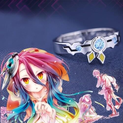 Anime No Game No Life Stephanie Dola 925 Sterling Silver Adjustable Finger Ring Women Cosplay Jewelry Accessory Birthday Gifts