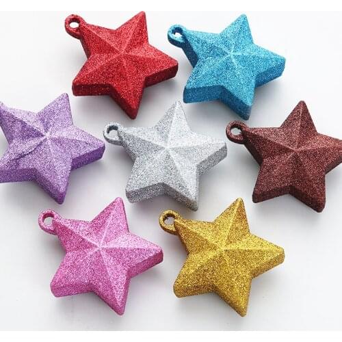 100PCS Creative Star Pendant Gravity Block Helium Balloon Weights Pentagram Balloon Accessories Party Decorations Random Color