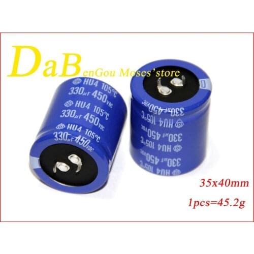 450v 330uf 100% Original New Electrolytic capacitance Capacitor Radial 35x40mm (2pcs)