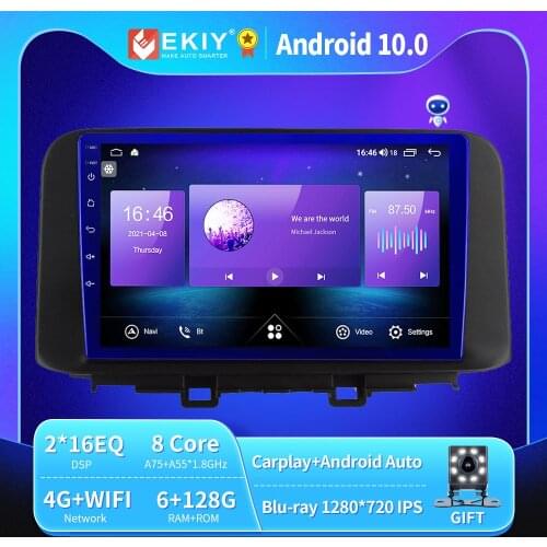 EKIY Android 10 Car Radio For Hyundai Encino 2018 2019 Autoradio Blu-ray 1280*720 IPS/QLED Multimedia Player Navi GPS HU no 2din