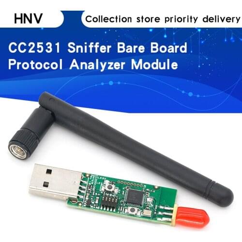 Wireless Zigbee CC2531 Sniffer Bare Board Packet Protocol Analyzer Module USB Interface 4.0 Bluetooth Module with Antenna