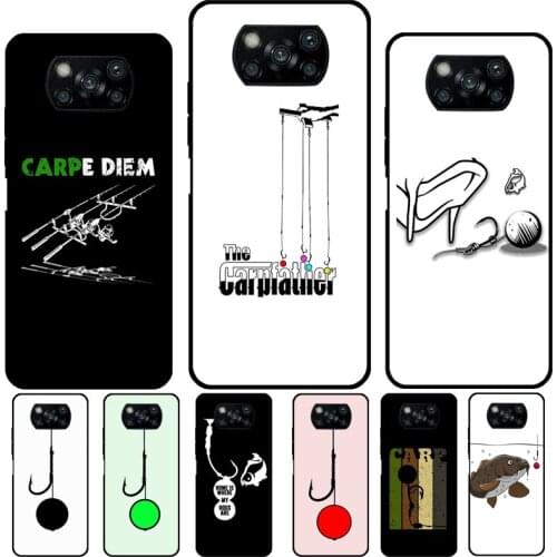 Carp Fishing Boilie Rig Hook For POCO X3 Pro F3 M3 Case For Xiaomi Mi 11 Lite Note10 9T 10T Pro Mi 11 Ultra Phone Cover