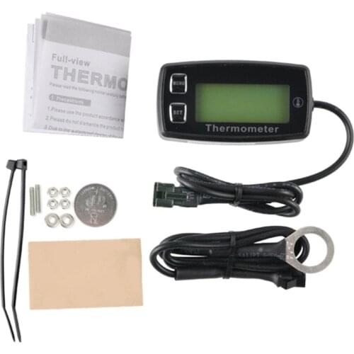 NEW Tm003A Digital -20 +300 Celsius Degree Theomometer Temp Meter For Gas Motorcycle Marine Boat Mower Dirt Quad Bike
