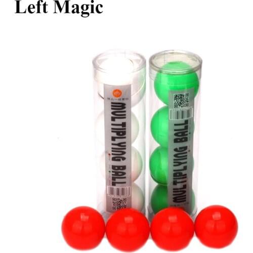 Deluxe Multiplying Balls (White/Red/green Avaliable,43mm) One To Four Balls Soft Magic Tricks Stage Props Comedy Gimmick Illusi