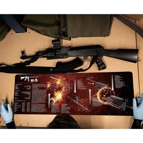 Computer/Gaming MousePad Glock 1911 Cleaning Mat with Exploded View Schematic and Gunsmith Armorers Mouse Pad AR15 AK47 Rifle Cl